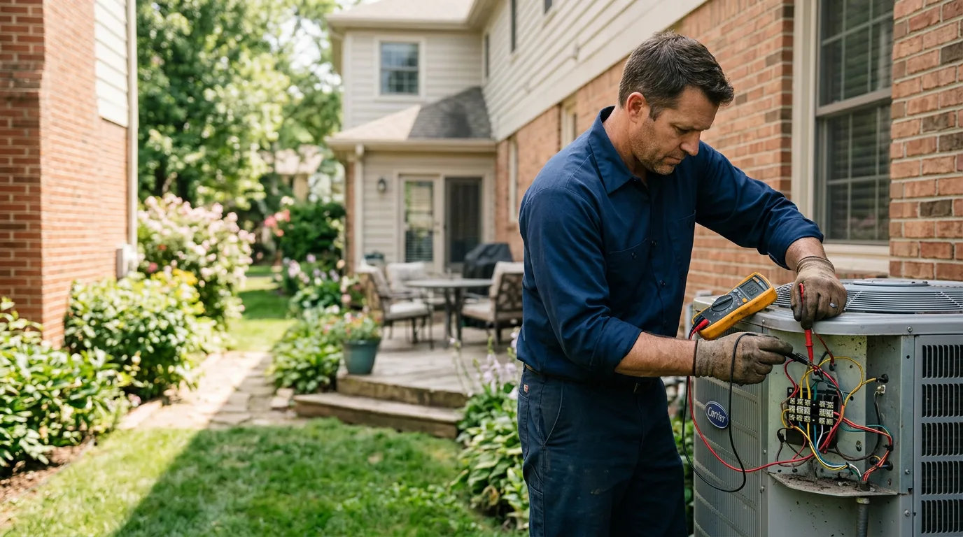 HVAC technician working near Peckville, PA